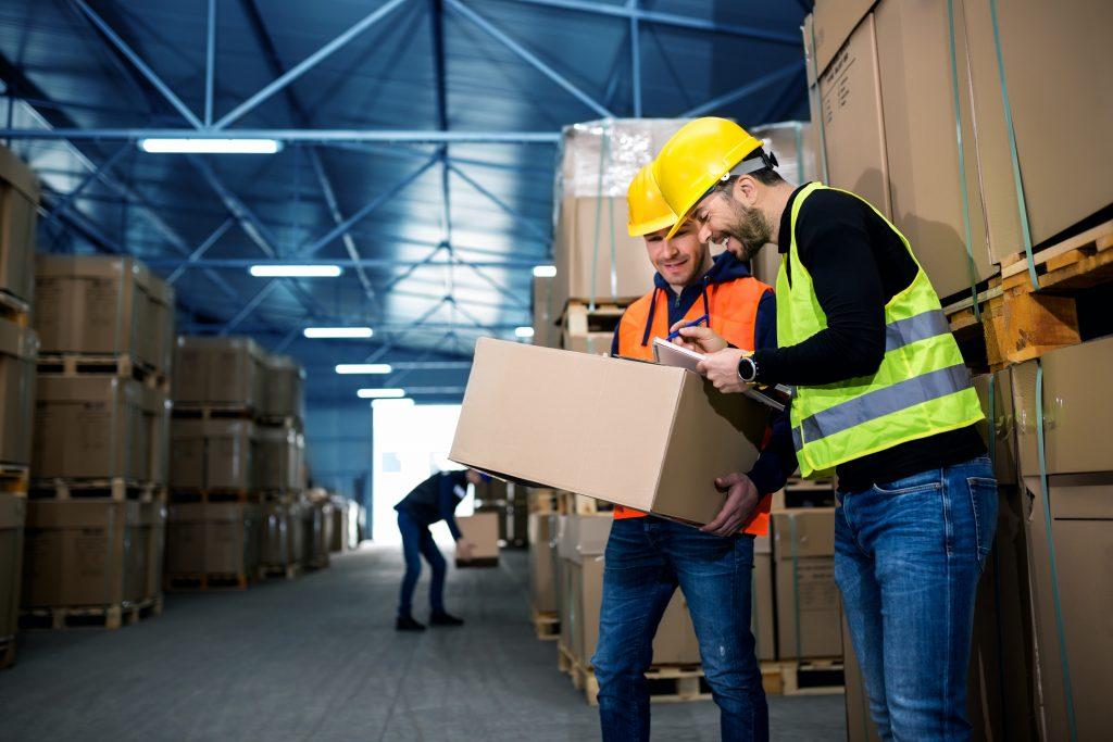 Two Men in Warehouse